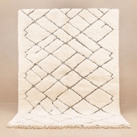 Tapis authentique marocain Beni Ourain fait main, antidérapant, personnalisable, grand tapis à poils longs, tapis chaud pour la maison, salon, vente en gros