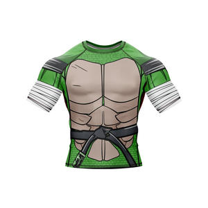 เสื้อกันผื่นสำหรับผู้ชายผ้าย้อมสีพื้นระบายอากาศได้ดี - Product Image 4