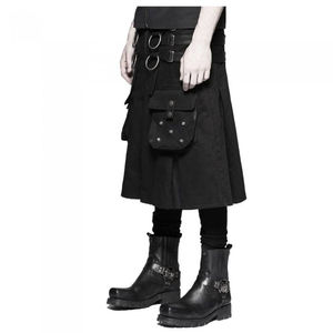 Kilt de invierno personalizado para hombre, cuero genuino, diseño ajustado, bolsillo de carga, cadena desmontable, lentejuelas, accesorios para instrumentos musicales - Product Image 2