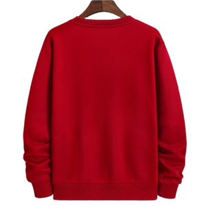 Sweatshirts d'hiver pour hommes de haute qualité, respirants, en molleton personnalisé, 100% coton, coupe ample, uni, teinture unie, ourlet côtelé - Product Image 2