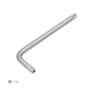 Chiave Torx Inviolabile Standard in Acciaio Cromo Vanadio Professionale T10 - Product Image 3