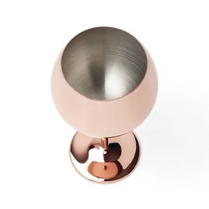 Verre à vin unique en acier inoxydable pour bar à cocktails, décoration de table de fête, vaisselle, mariage, vin fabriqué en Inde - Product Image 4