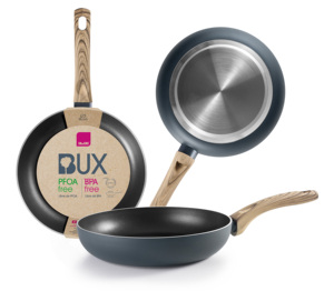 Bux model aluminum frying <b>pan</b> with wood effect handle 30cm. (Ibili 505030) - Product Image 1
