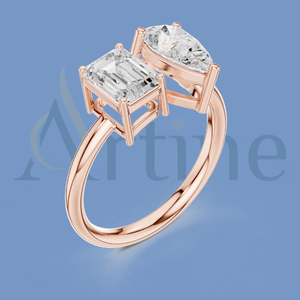 แหวนผู้หญิงชุบทอง14K ดีไซน์หรูหรา - Product Image 1