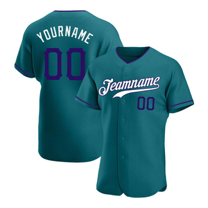 Athletic Fit Baseball Jersey Anti-UV Protection V-Neck 100% Polyester Custom Size Breathable Sublimated Printed Fade-Free Custom - Product Image 3