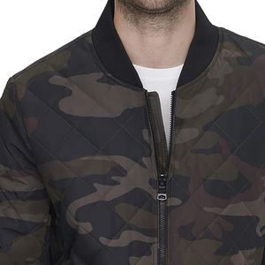 Vêtements de qualité supérieure en gros Vestes de bombardier personnalisées pour hommes Veste coupe-vent décontractée simple pour hommes en vente d'usine - Product Image 4