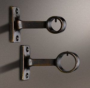 Accesorios de Extremos para Barras de Cortina de Metal de Lujo en Negro con Remates Decorativos Hechos a Mano para Personalizar Cortinas - Product Image 4