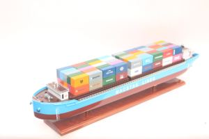 เรือจำลองไม้ MACSTAR NGHI SON SHIP งานฝีมือ ตกแต่งตามหลักฮวงจุ้ย เรือบรรทุกสินค้าเชิงพาณิชย์ สำหรับตั้งโชว์ สะสม ของขวัญที่ระลึกทั่วโลก - Product Image 3