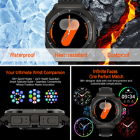 Jam Tangan Pintar 2-in-1 dengan Earbud TWS GPS NFC Layar Bulat 3D Monitor Detak Jantung Tekanan Darah Oksigen Darah untuk Android IOS