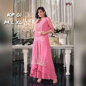 Robes de soirée de mariage en rayonne pour femmes, vente en gros, prix bon marché, haute qualité, Anarkali Kurta - Product Image 4