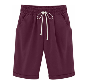 Shorts de sport décontractés pour hommes de haute qualité, longueur genou, fermeture à cordon, anti-rides, en tissu éponge français, respirants, 100% - Product Image 5