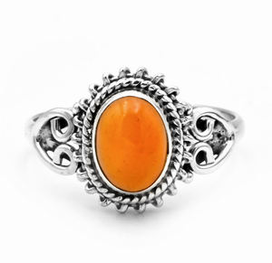 Anillo hecho a mano de piedras preciosas de plata de ley de alta calidad, anillo de cornalina de plata 925, anillo de plata con diseño de cabina ovalado de ónix rojo personalizado - Product Image 4