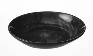 CUENCO DE CUERNO DE BÚFALO DE LOOKING WATERS PARA SERVIR COMIDA Tazón de cuerno decorativo ÚNICO para centros de mesa Tazón de cuerno sostenible - Product Image 5