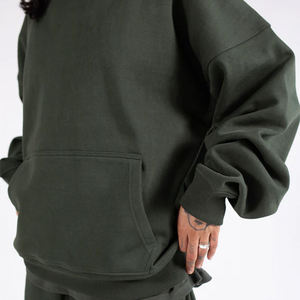 Nueva Sudadera con capucha en blanco GSM 600 de alta calidad de primera calidad para hombre, ropa de calle, Sudadera con capucha de algodón de lana pesada hecha en Pakistán - Product Image 5