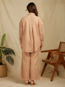 High Quality New Fashionable Customized Women Designer Khaki Embroidered Solid Casual Women's <b>Dress</b> at Wholesale Manufacture - Product Image 4