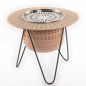 Brûleur décoratif en métal Bakhoor charbon Brûleur arabe Oud brûleur diffuseur d'arôme pour la décoration intérieure islamique et les festivals - Product Image 1