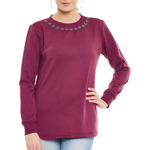Vente en gros 2025 Vêtements décontractés Confortables de haute qualité pour femmes Sweat-shirt de rue solide pour femmes Conception entretenue OEM ODM - Product Image 1