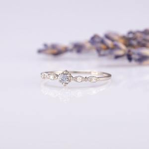 Anillo de piedras preciosas de Alexandra de Plata de Ley 925, joyería hecha a mano, anillo de estilo bohemio de plata, joyería para mujer, regalo de boda para esposa - Product Image 1