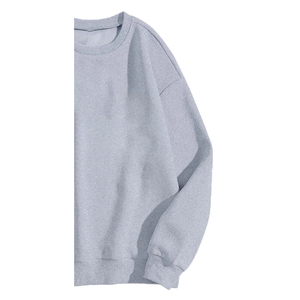 Sweat-shirt d'hiver en polaire brodé uni pour femme, écologique, respirant, coupe-vent, couleur ciel, col rond, 340g - Product Image 5