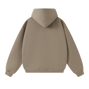 Nouveauté Sweat à capuche pour homme de qualité supérieure, grande taille, 100% coton molletonné, motif uni, logo sur le devant, pour la saison hivernale, faible MOQ - Product Image 2