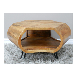 Nouveau Wavy nouveau Style café Table basse en bois massif meubles de salon de luxe meilleure maison chambre ensemble cuisine table basse - Product Image 5