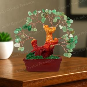<b>Crystal</b> <b>Tree</b> Natural Stone Rose Quartz Amethyst Green Aventurine Decorative Gemstone - Product Image 2
