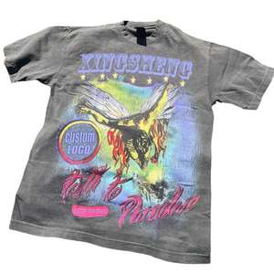 Precio al por mayor Acid Wash Camisetas para hombre Logotipo personalizado Loose Fit Hombres Acid Wash Camiseta Gran cantidad y servicio OEM disponible - Product Image 2