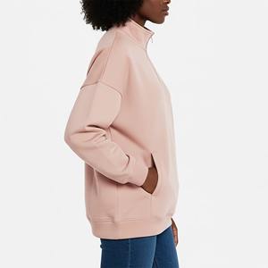 Sudadera de Invierno de Alta Calidad para Mujer, Hombros Descubiertos, Manga Larga, Cuello Ancho, Logotipo Personalizado, Estampado Frontal, Talla Grande - Product Image 2