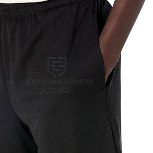 Pantalones cortos de MMA ligeros de secado rápido con cintura elástica media informal sólida de poliéster 100% al por mayor para venta en línea - Product Image 6
