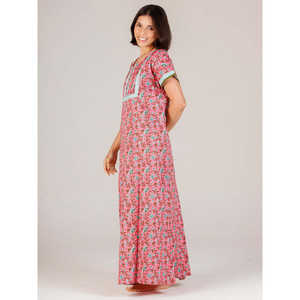 Camisón Largo Evolve para Mujer, Súper Suave, 100% Algodón, Estampado, con Cierre de Botones, Diseño Cómodo para Damas - Product Image 6