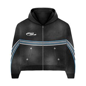 Ensemble survêtement imprimé unisexe toutes saisons Sweat à capuche et pantalon de survêtement polaire Style urbain - Product Image 1