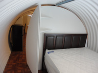 Bunker de lit moderne avec bombe nucléaire, abri robuste, cadre en acier, cabine de travail préfabriquée et insonorisée pour le bureau