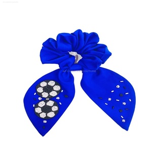 Elegante personalizado con cuentas Scrunchies accesorio para el cabello indio bordado a mano scrunchies semilla con cuentas scrunchies - Product Image 2
