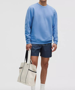 Sweat-shirt à col rond avec logo personnalisé en coton molletonné épais Fabricant OEMODM Poignets côtelés Approvisionnement en gros en vrac - Product Image 5