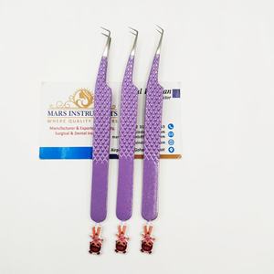 Pinces à épiler pour extensions de cils, fines, 90 degrés, couleur jaune, pinces à épiler Bratz Girls pour cils - Product Image 4