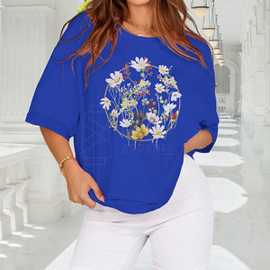 เสื้อยืดโอเวอร์ไซส์ผู้หญิงไซส์ใหญ่ ผ้าฝ้าย 100% ระบายอากาศ แห้งเร็ว แขนสั้น ใส่สบาย รุ่นใหม่ล่าสุด - Product Image 4