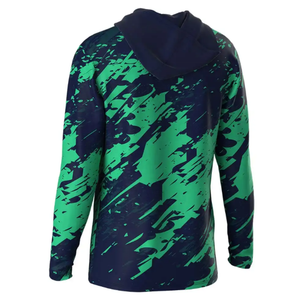 Sweat à capuche de pêche personnalisé Sublimation complète UPF 50 + Protection solaire évacuation de l'humidité Performance Wear - Product Image 2