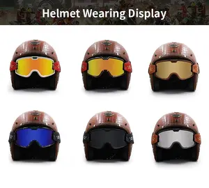 Fabricante personalizado de doble lente transparente Uv400, gafas para montar en moto de cross, gafas para casco de motocicleta,