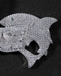 Pendentif personnalisé en argent 925 serti de moissanite, pendentif prénom hip-hop, breloque pour femme - Product Image 3