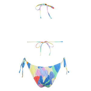 Nouveau Bikini 2 pièces col en V imprimé animal pour femmes sexy personnalisé Polyester/Spandex de qualité supérieure - Product Image 2