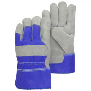 Gréeur canadien Gants en cuir de vachette renforcé Gants de travail en coton lourd de sécurité industrielle avec fonction antistatique - Product Image 5