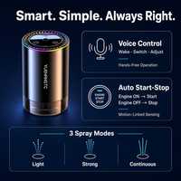 Diffuseur d'arômes à projection de ciel étoilé, diffuseur d'air portable pour voiture, commande tactile, lumière RGB, 100 ml, coque en alliage