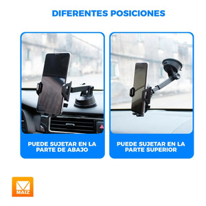Support de téléphone portable pour voiture Tlero avec ventouse universelle - Couleurs assorties - Product Image 4