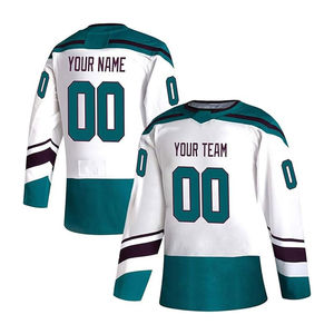 Maillots de hockey sur glace personnalisés de qualité supérieure, 100 % polyester, respirants et à séchage rapide, tailles adultes, vente en gros directe d'usine - Product Image 2