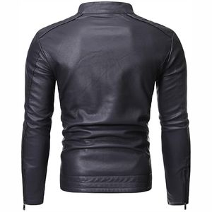 Chaquetas para Hombre en Oferta, Transpirables, con Logotipo Personalizado, Material Suave, Chaqueta de Cuero Genuino para Hombre - Product Image 6