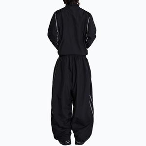 Veste réfléchissante streetwear avec fermeture éclair, ensemble de survêtement avec bande latérale, coupe-vent, logo personnalisé, survêtement pour homme - Product Image 5