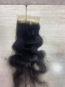 ผมต่อแบบเรียผมมนุษย์16นิ้ววิกผมชาวอินเดียใต้สวย4/4สำหรับลูกไม้สวิส - Product Image 3