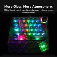 Teclado Mecánico para Juegos Devil Breaker Wild Lotus II con Configuración IA, TMR Magnético, 31 Teclas, Retroiluminación RGB, Ergonómico, Disparo Rápido SOCD