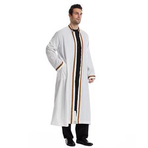 Robe arabe moyen-orient hommes Jubba 2025 vente en gros directe d'usine 2024 vêtements islamiques robe musulmane Juba pour hommes - Product Image 2
