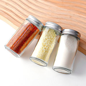 Juego de Frascos Giratorios de Vidrio para Condimentos de Uso Doméstico con Botellas Selladas para Especias, Condimentos y Almacenamiento Organizado de Cocina - Product Image 4